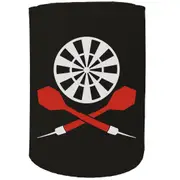 Alcohol Stubby Holder - Darts Crossbone - Funny Novelty Birthday Gift Joke Beer Can Bottle