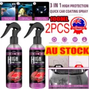 2PCS 3 in 1 High Protection Quick Car Coat Ceramic Coating Spray Hydrophobic KP