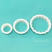 Scallop Circle Polymer Clay Cutter Set (style 1)