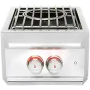 Blaze Built-In High-Performance Power Burner with Wok Ring & Lid Stainless Steel