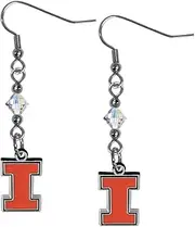 Siskiyou Sports NCAA Women's Crystal Dangle Earrings