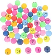 Happyyami Mini Raffle Capsules 70 Numbered Balls for Board Game Activities Plastic Prize Draw Balls Ideal for Bingo and Events