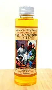 Frankincense Myrrh Nard Mixed Anointing Oil from Israel Jerusalem 110 Ml Bottle