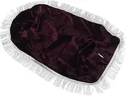 EXQUIMEUBLE Soft Velvet Piano Chair Slipcover with Tassel Washable Vintage Bench Protector for Single Piano Stool Easy Maintenance Removable Covers for Home and Concert Use