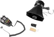 NDNCZDHC 115-130db Super Loud Car 5 Tone Warning Alarm Siren Horn Speaker with Mic