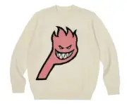 Palace x Spitfire Wool Blend Knit Sweater in Cream Men’s Size XL Summer 2023