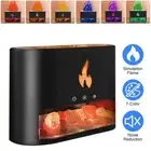 250ml Salt Stone Flame Ultrasonic Aromatherapy Diffuser Air Humidifier Purifier