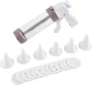Cookie Machine | Decorating Baking Maker,Multifunctional Cookie Press with 13 Discs and 6 Piping Tips for Decorating Dessert Home