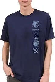 Junk Food NBA Stacked Logo - Officially Licensed Adult Short Sleeve T-Shirt