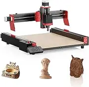 TTC 450 Pro CNC Router Laser Engraver, 3-Axis CNC Engraving Machine, 80W Spindle, ±0.05mm Engraving Accuracy for Plastic, Soft Aluminum, Wood, Acrylic, PVC, PVB