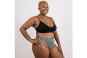 Women Cotton Thong Green G-String