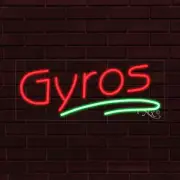 NEW "GYROS" w/UNDERLINE 30x12x1 INCH LED FLEX WINDOW/WALL INDOOR SIGN 31198