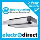 BRILCON 60cm Recirculating Slide-out Rangehood Retracting Slideout Stainless