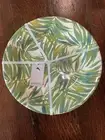 New Tommy Bahama Melamine Palm Print Dinner Plates Set/4 11”