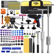 118PCS Paintless Dent Puller Repair Rods Lifter Tools Car Hail Removal Glue Kit