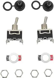 CHILDWEET 5 Sets Toggle Switches Power Pole Surge Protector Light Switch Cover Guard Outdoor LED Pod Lights Rocker Switch Light Cover Guard Waterproof The Switch Boat Toggle Black Plastic