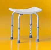VEVOR Non-Slip Shower Chair Seat Bath Stool Height Adjustable ~ No Tool Assembly