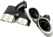 1 Pair Car Exhaust Muffler Tips Compatible For Benz W211 E Class E240 E280 E320 E350 E430 E500 E63 2002-2008 Tube Silencer