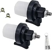 JDLLONG 2PCS 6E5-24560-00 Fuel Filter Fit for Yamaha Outboard 2-strokes 100HP 115HP 130HP 140HP 150HP 175HP 200HP 220HP 225HP Engine Fuel Filter Assy 6R3-24560-00 6R3-24563-00 61N-24521-00