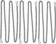 VILLFUL 10pcs Hanging Chains with Hooks Iron Plant and Picture Hangers for Posters Banners and Ornaments Versatile Hanging for Home