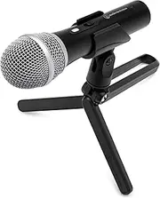 Audio Technica ATR2100X-USB Cardioid Dynamic Microphone - Dual USB/XLR Connection With Three Cables (USB-C, USB-A, XLRF to XLRM) and Stand Clamp (Black)