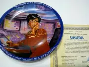 Rare Autographed Star Trek Collector's Plate! Nichelle Nichols Uhura!