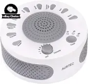 White Noise Sleep Machine 9 Natural Sounds Therapy Insomnia Timer USB Battery