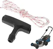 Lawn Mower Pull Cord - Recoil Starter Rope Pull Handle | Lawn Mower Replacement Pull Cord | Recoil Starter Handle for Chainsaws | Pulling Rope Lawnmower String | Heavy Duty Pull Rope for Lawn Mower