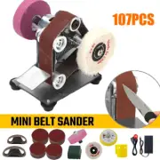 Belt Sander Mini Electric Bench Polisher Grinding Machine Polisher Grinder DIY
