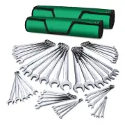Combination Wrench Set, SAE 1/4" to 1-1/4", Metric 6 to 32mm, 42-Piece, Super...