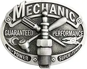 [JEAN'S FRIEND] Antique Silver Mechanic Trades Tradesman Belt Buckle also Stock in US