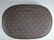 Michael Kors Medium Logo Crossbody Jet Set Travel Bag Brown NEW