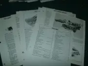 1974 FORD PINTO DEALERSHIP ALBUM SHEETS BROCHURE RARE