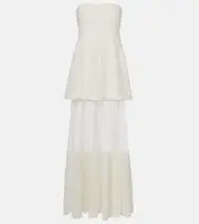 [Simkhai] Simkhai Marella chiffon bustier dress UK 12 white