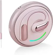 Tulbeys Open Ear Headphones Bluetooth 5.4, True Wireless Earbuds, Built Mic and ENC Call Noise Reductionfor Clear Calls, Up to 8 Hours Playtime, Sweat Resistant Earphones for Workouts Running(Pink