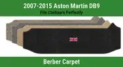 Lloyd Berber Small Trunk Carpet Mat for '07-15 Aston Martin DB9 w/British Flag (for: Aston Martin)