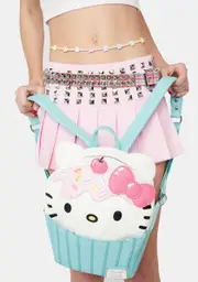 [Loungefly] Sanrio Hello Kitty Cupcake Mini Backpack
