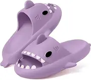 [KVbabby] Kids Shark Slides Boys Girls Toddlers Cloud Shower Slippers Cute Cartoon Open Toe Sandals Cushioned Thick Sole Beach Pool Shoes
