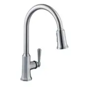 Sentio Single-Handle Pull-Down Sprayer Kitchen Faucet in Brushed Nickel
