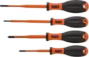 Klein Ergonomic Insulated Screwdriver Set (4 Piece)