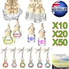 Up to 50X Car Diffuser Empty Glass Bottle Air Freshener Hanging Perfume Ornament