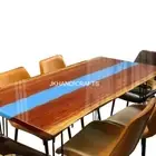 Made To Order Epoxy Table Top Walnut Resin River Table Top Dinning Furniture