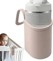 Ylnailky Drink Holder for Stroller | Silicone Draining Drink Holder,Space Saving Bottle Holder, Portable Cup Organizer for Toys, Toiletries, Cell Phones
