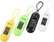 [LIFKOME] 4pcs Clip-on Watch Digital Pocket Watch Stopwatch Finger Wristwatch Fob Watch Chain Blue Digital Watches Electronic LED Clip on Stop Watch Backpack Digital Clip on Watch Man Watch