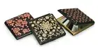 Stylish Japanese Pattern Hand Mirror Compact "INDEN Mirror #5015" New (1000)