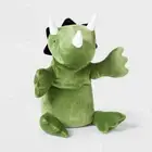 NWT Green Triceratops Dinosaur Weighted Plush Throw Pillow Pillowfort Target