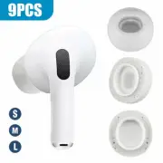 9pcs S M L Memory Foam Earbuds Tips + Filters for Airpods Pro Headphones Earbuds