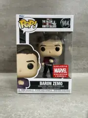 Funko Pop! The Falcon Winter Soldier BARON ZEMO #964 Collector Corp Exclusive!