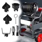 7 Pieces Drain Machine Cutter Heads Detachable Auger Dredging Tools Pump Cleaner