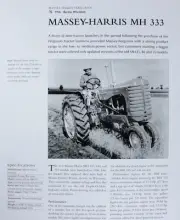 Massey Harris MH Tractor Picture Article Sheet Out of Print Farm Wall Art Decor